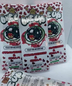 Strawberries One Up Mushroom Chocolate Bar